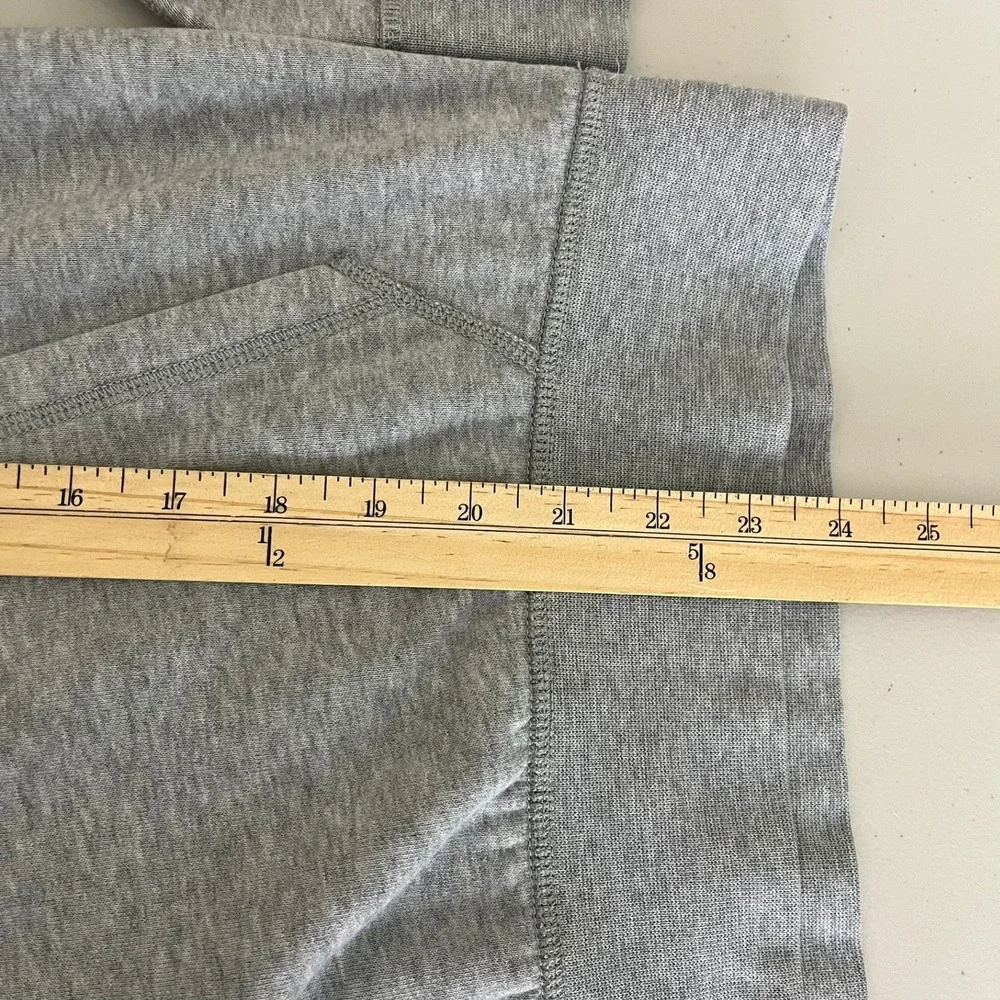 Polo Ralph Lauren Performance Mens Hoodie Heather Gray Orange Pony Small